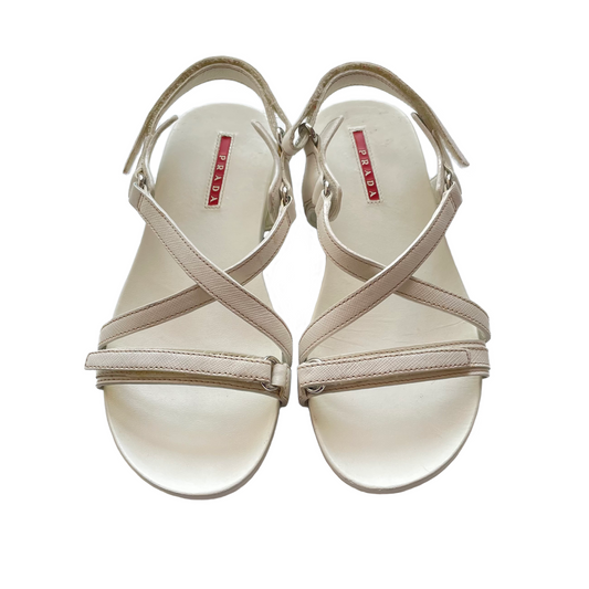 Prada Crisscross Sandals