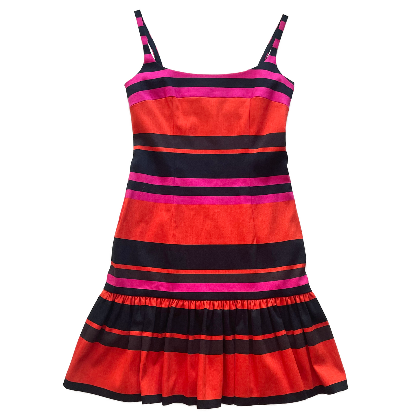 Prada Stripe Ruffle Dress