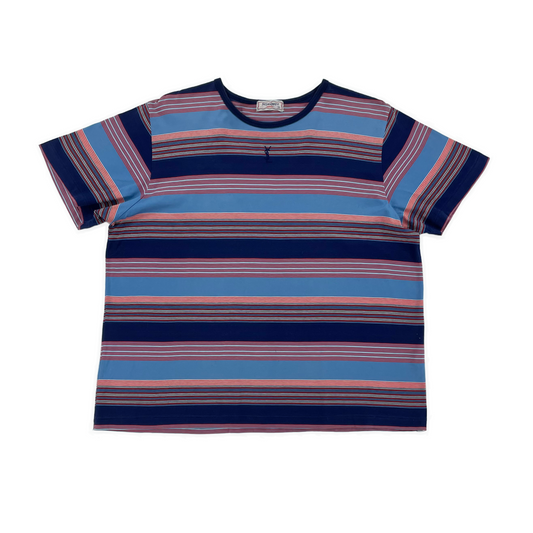 Vintage YSL Logo Striped Tee