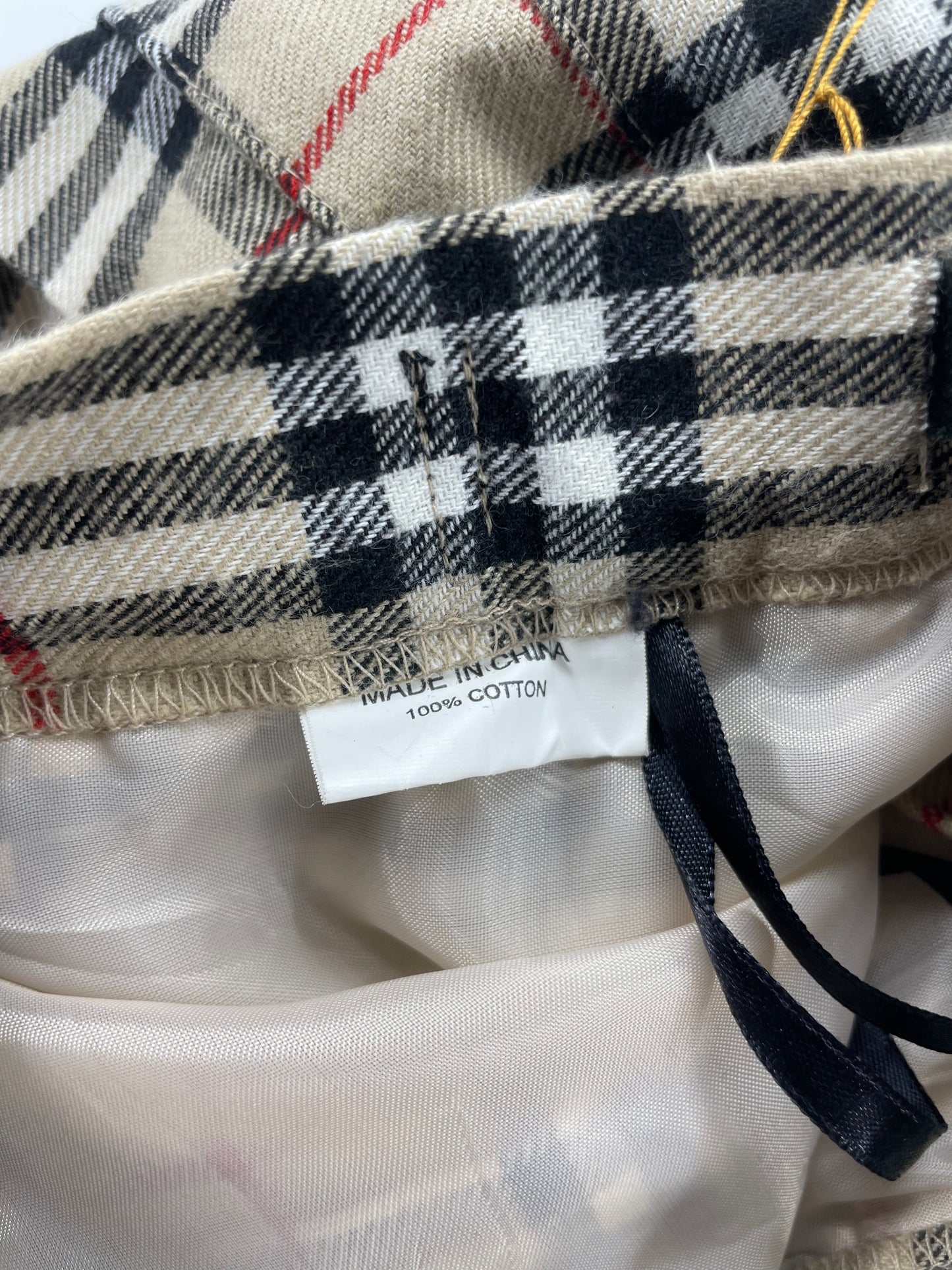 Burberry Nova Plaid Wrap Skirt