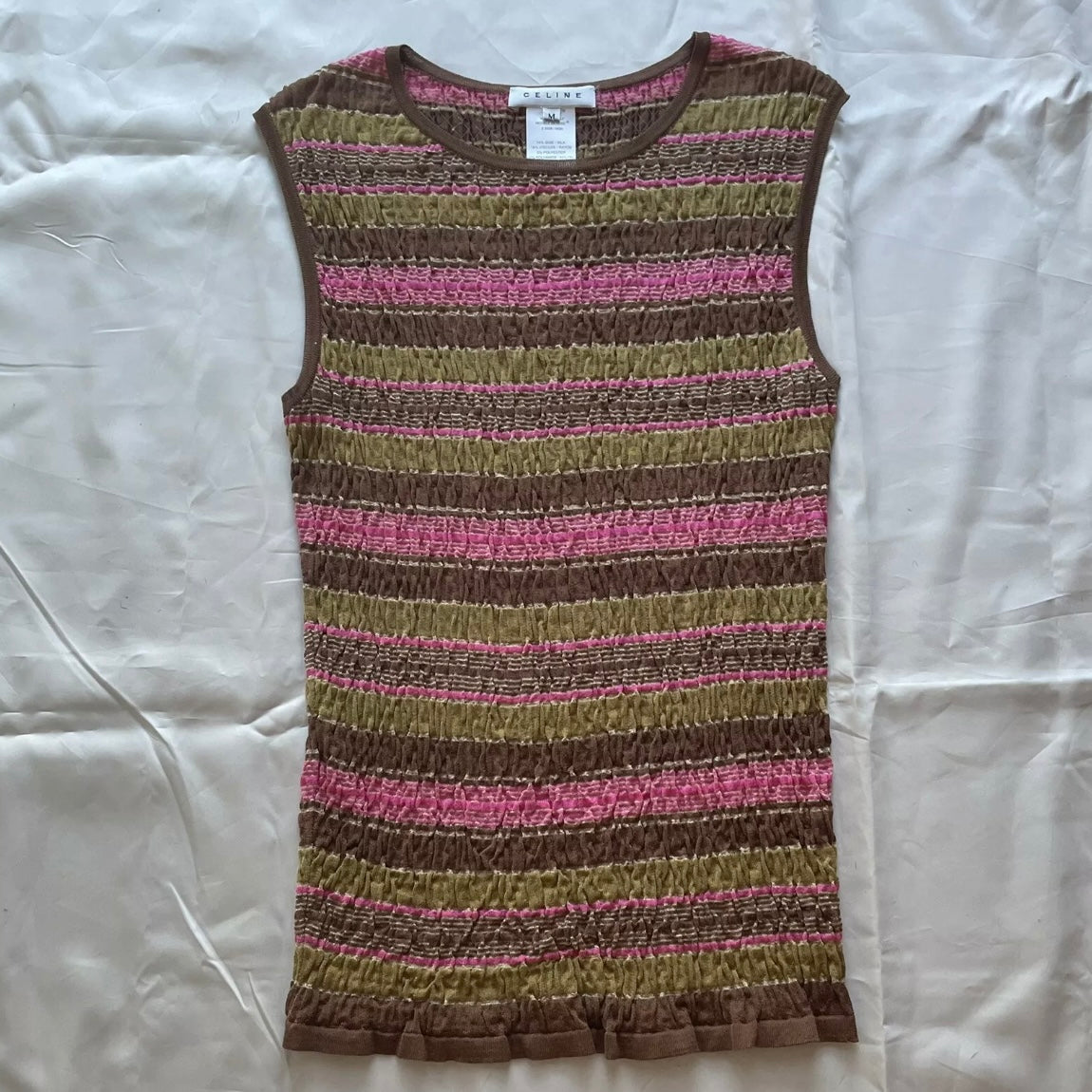 Celine stripe sleeveless top