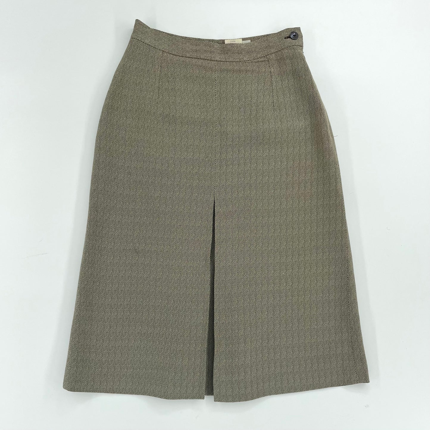 Fendi Herringbone Pleated Skirt