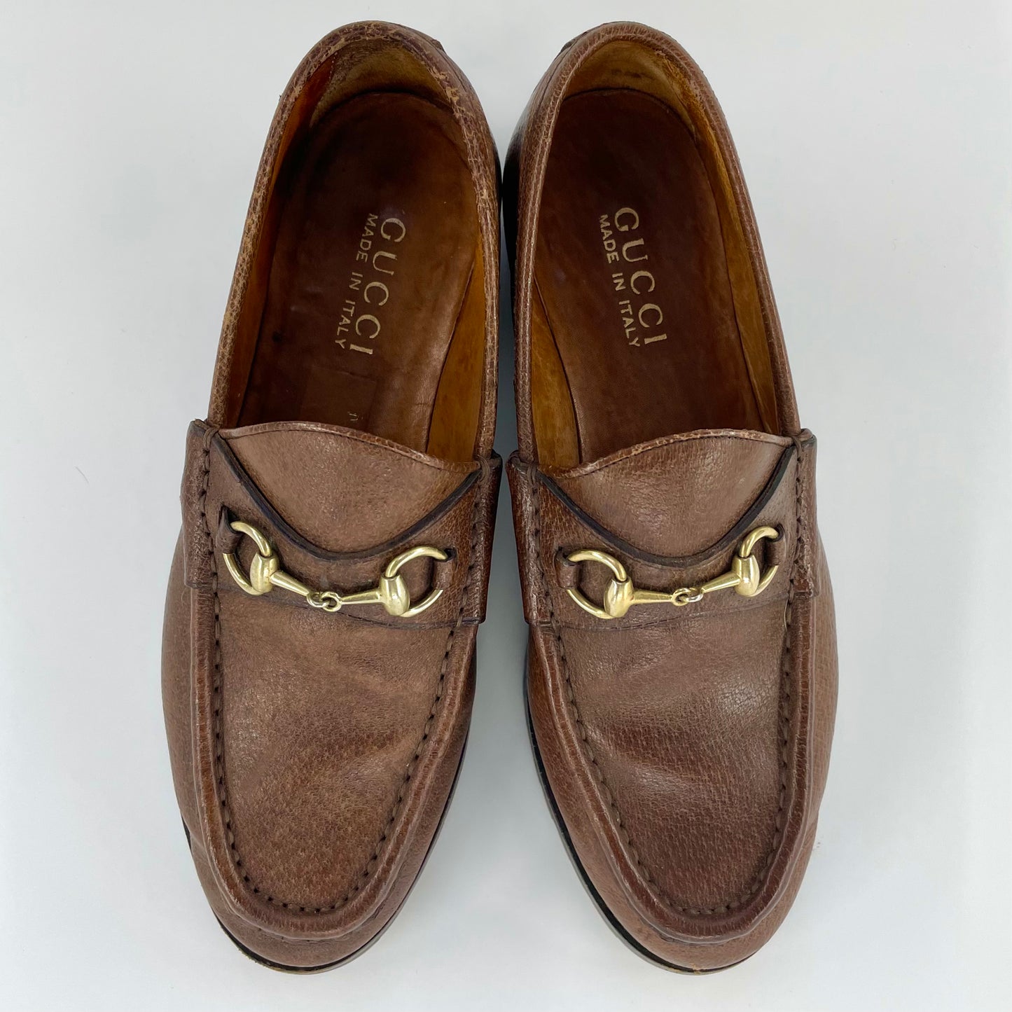 GUCCI Horse bit Loafers