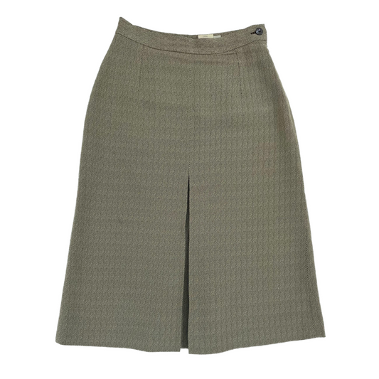 Fendi Herringbone Pleated Skirt