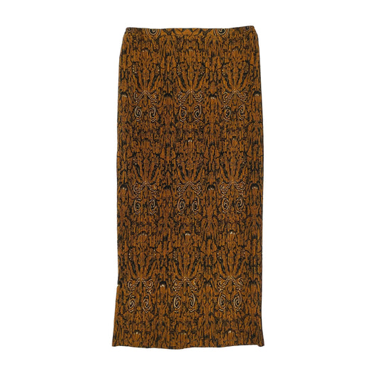 Paisley Pleated Long Skirt