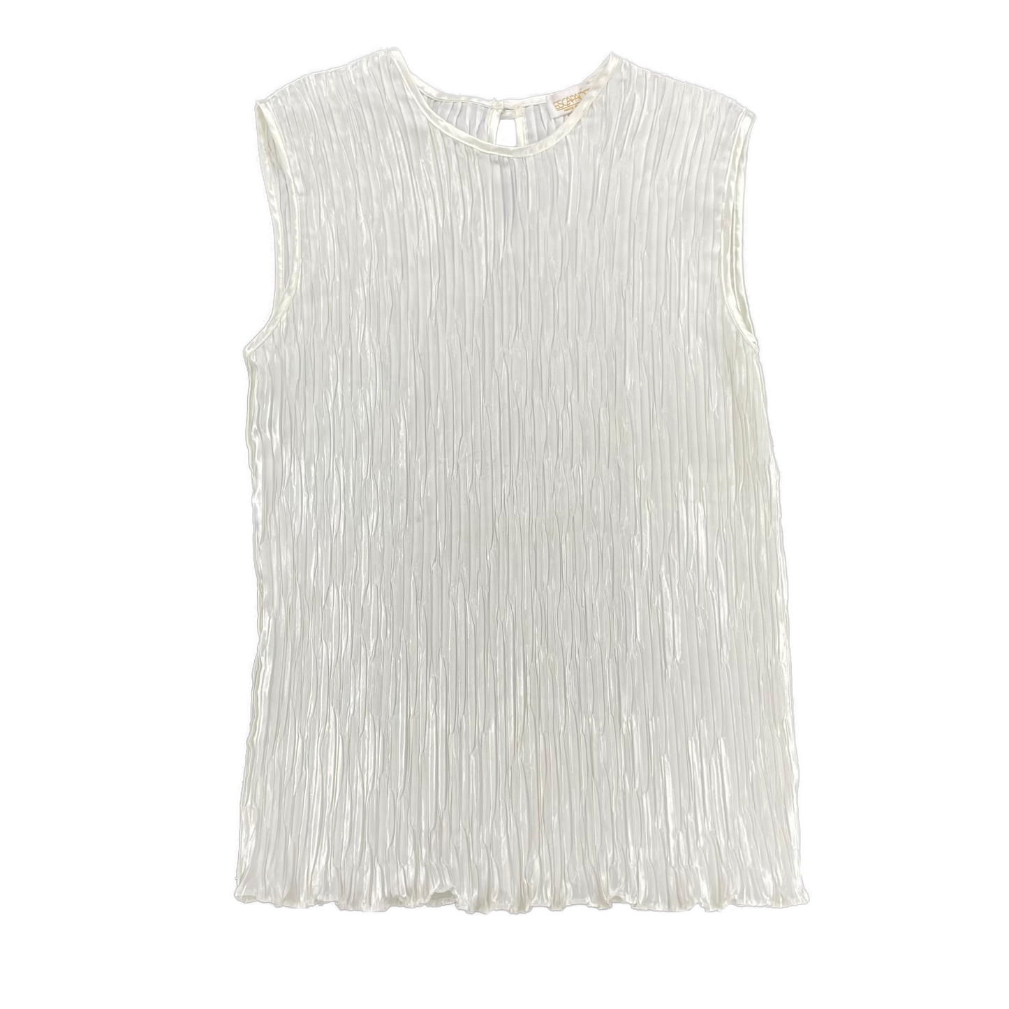 Pleated Sleeveless Top