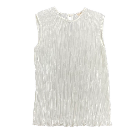 Pleated Sleeveless Top