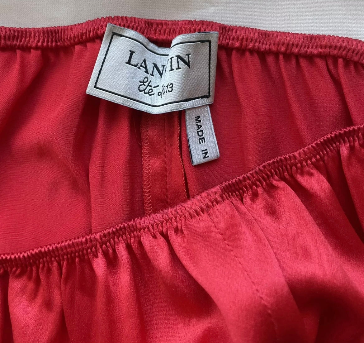 Lanvin Silk Satin Pants