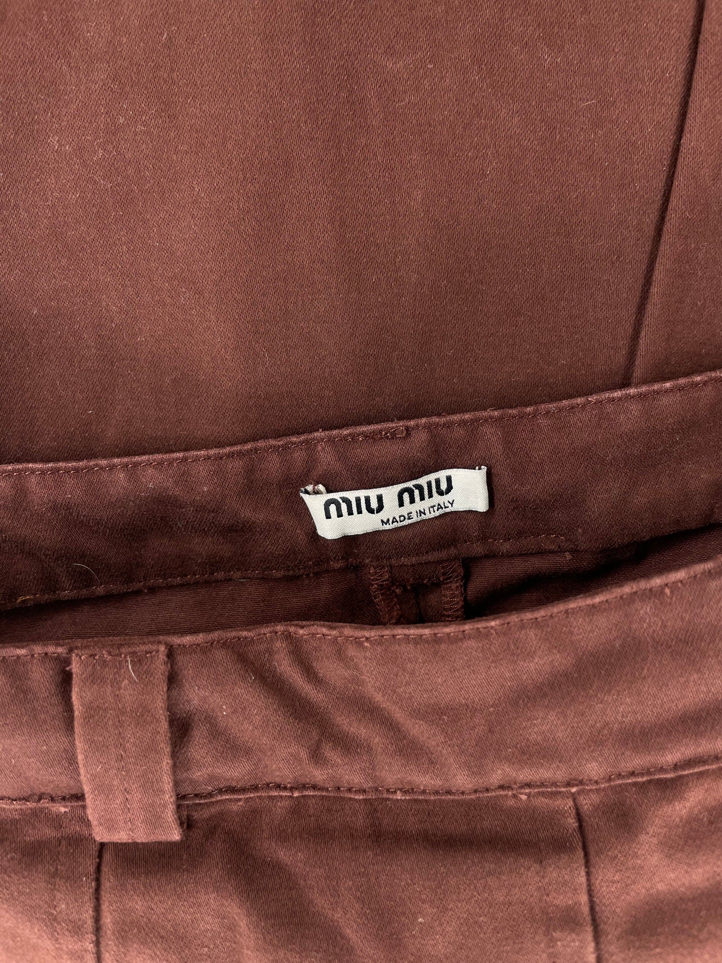 Miu Miu Pleated Midi Skirt