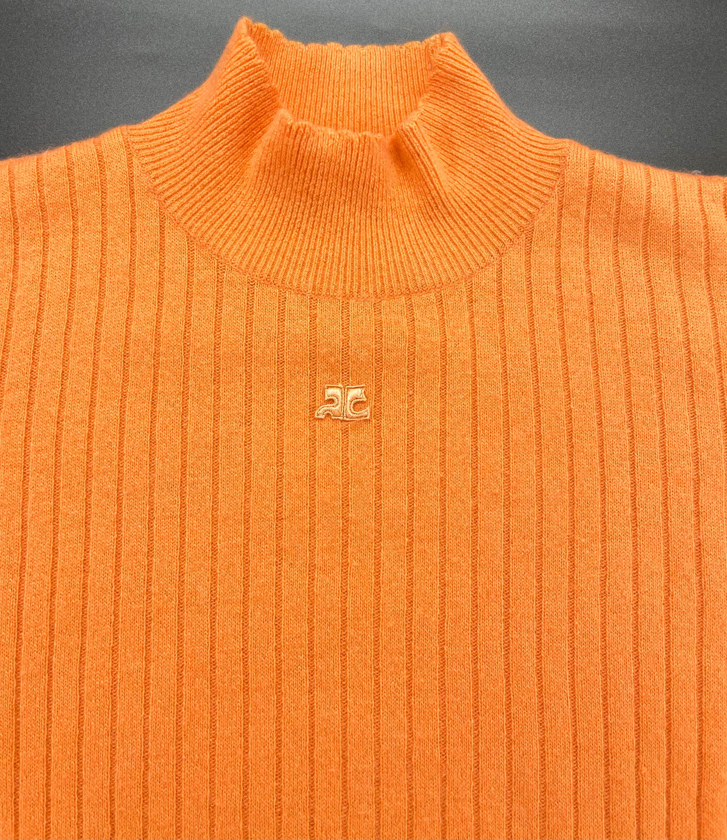 Courreges Logo Rib Sweater