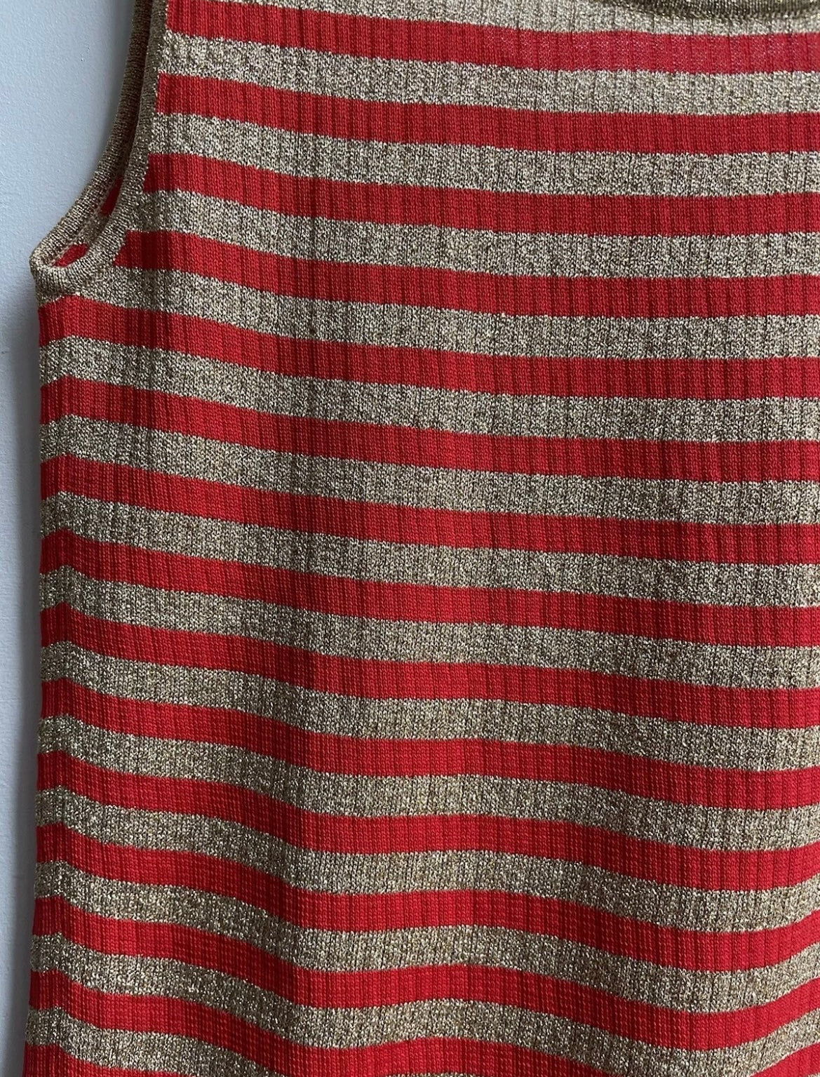 Christian Dior Stripe Tan Top