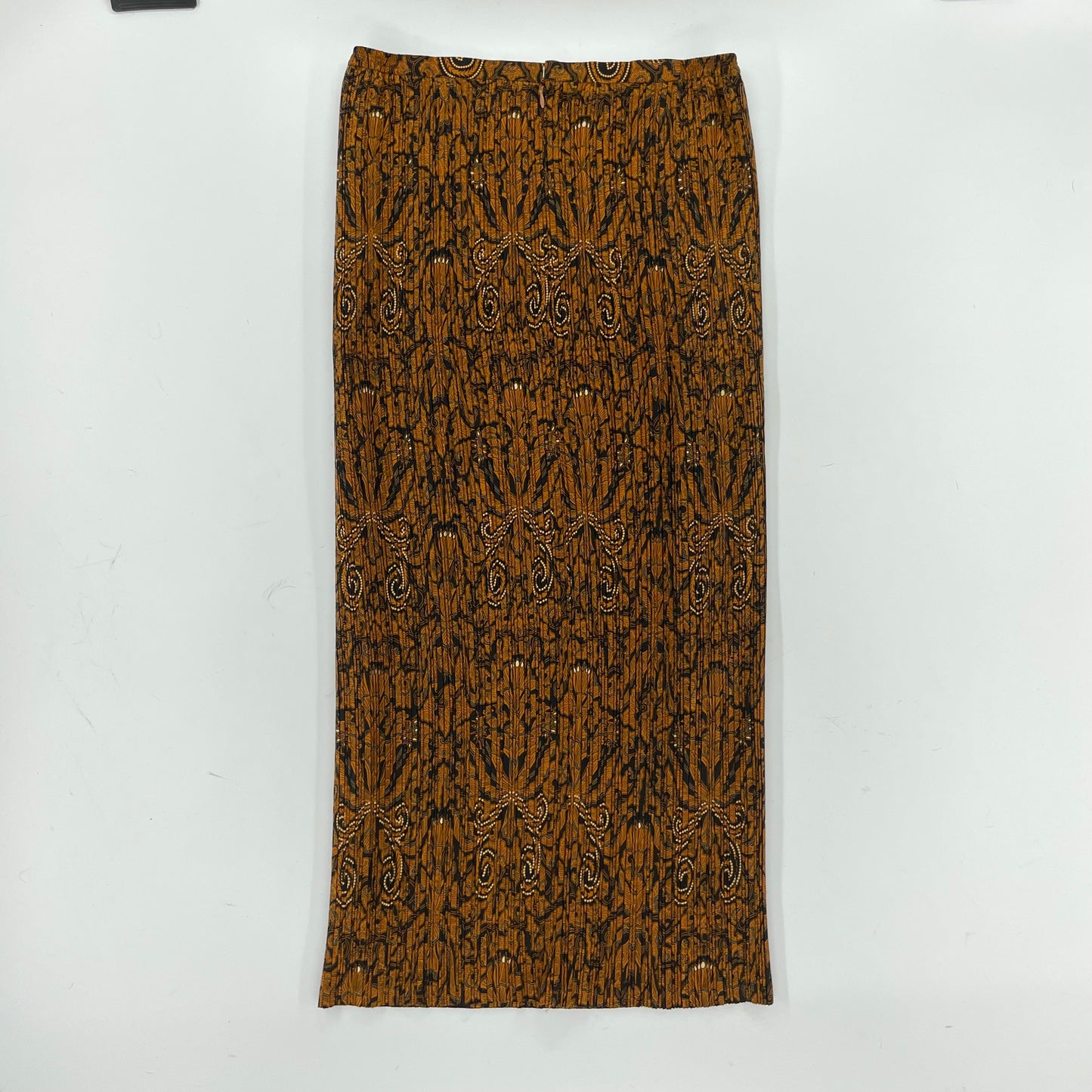 Paisley Pleated Long Skirt