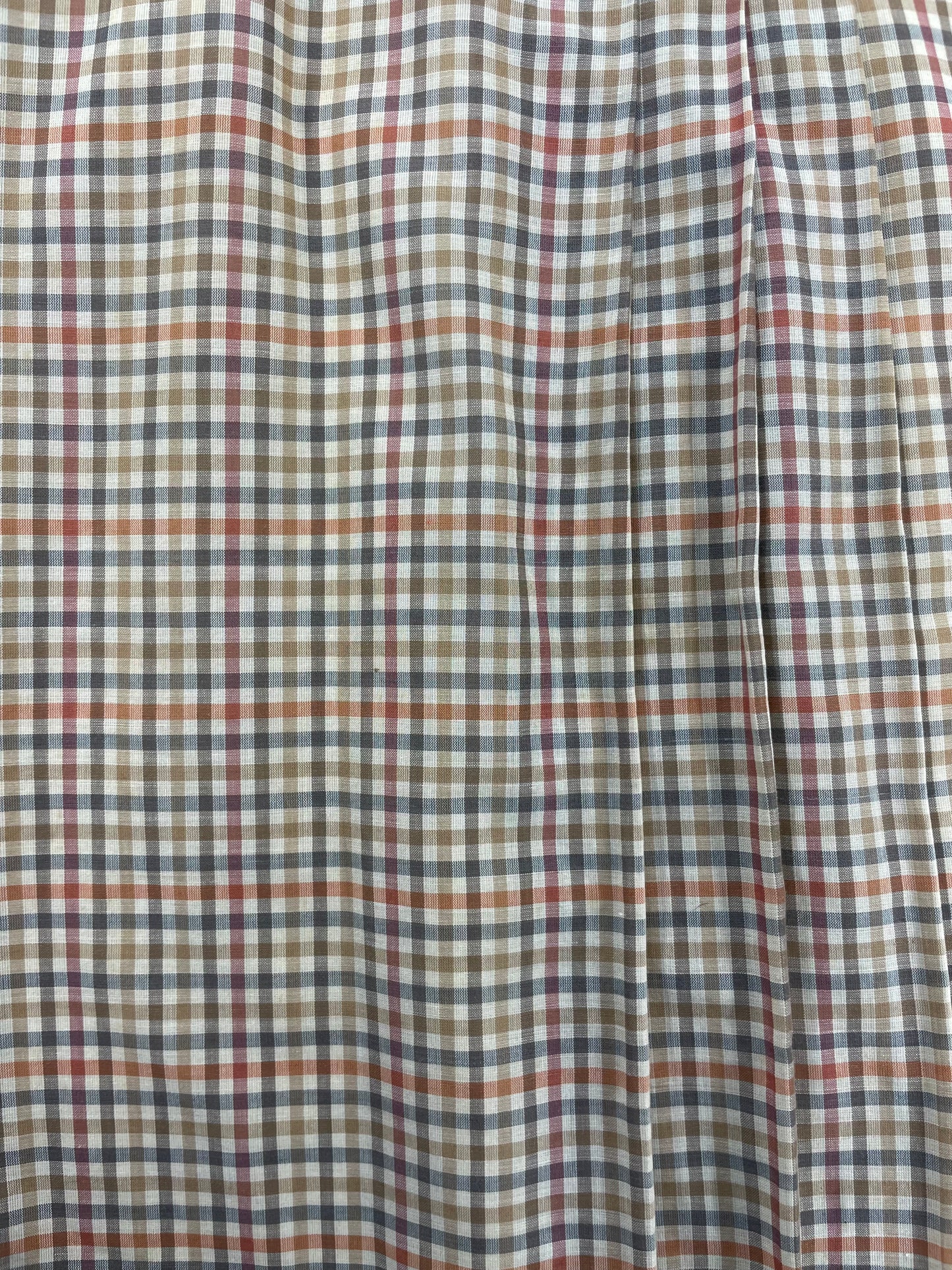 Vintage Burberry Plaid Midi Skirt