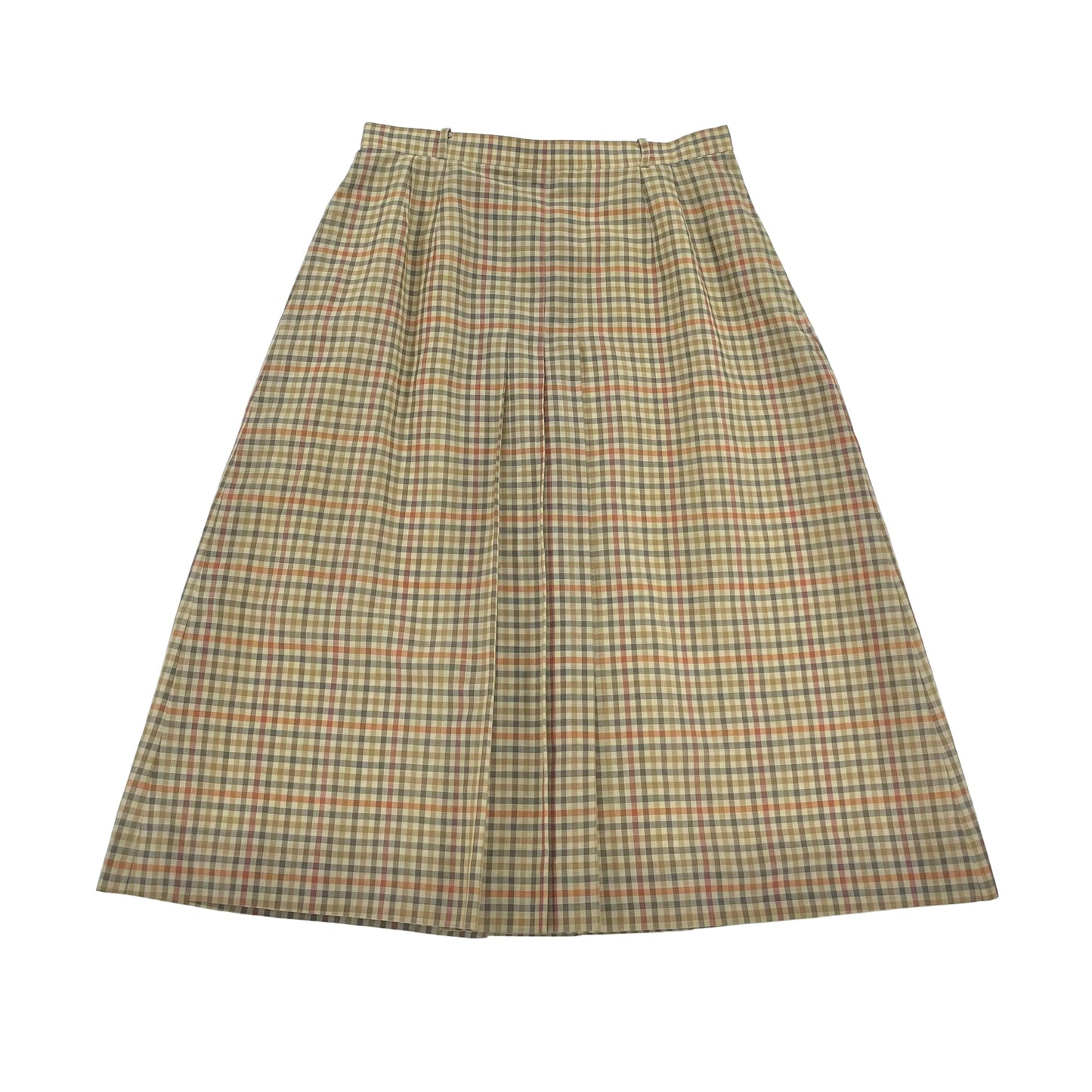 Vintage Burberry Plaid Midi Skirt