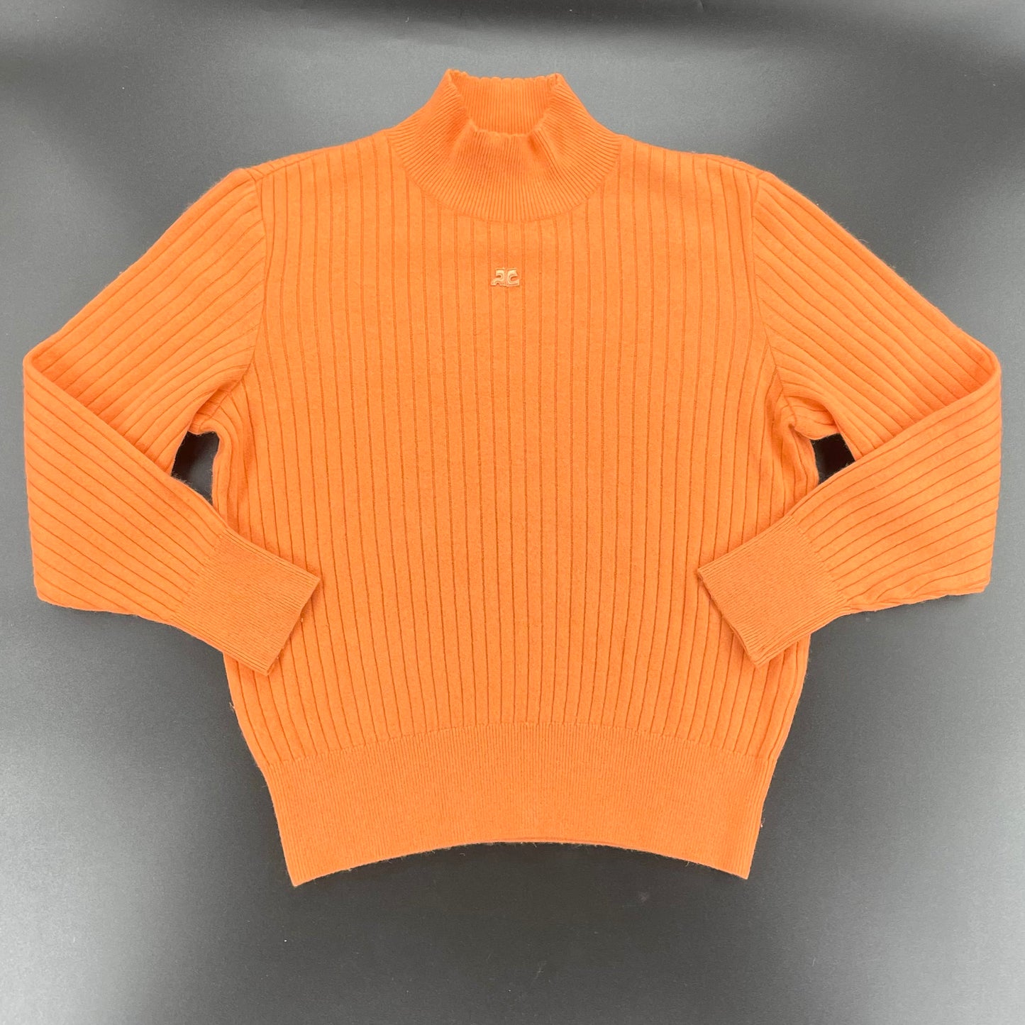 Courreges Logo Rib Sweater