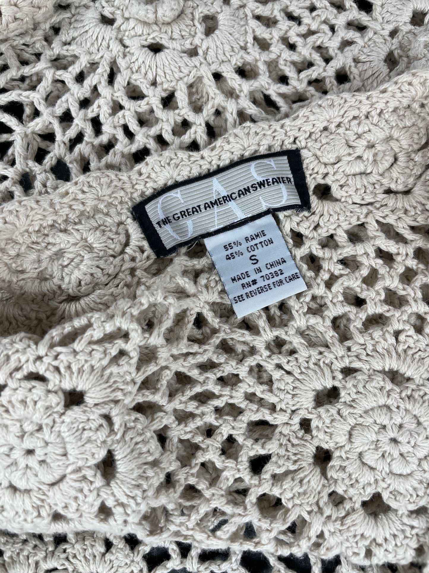 Vintage Crochet Sweater