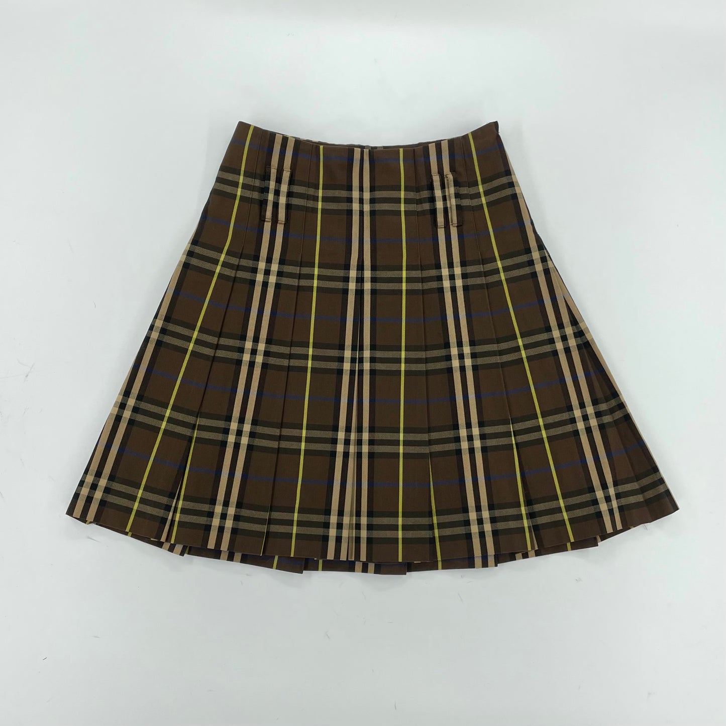 Burberry Pleated Plaid Skirt