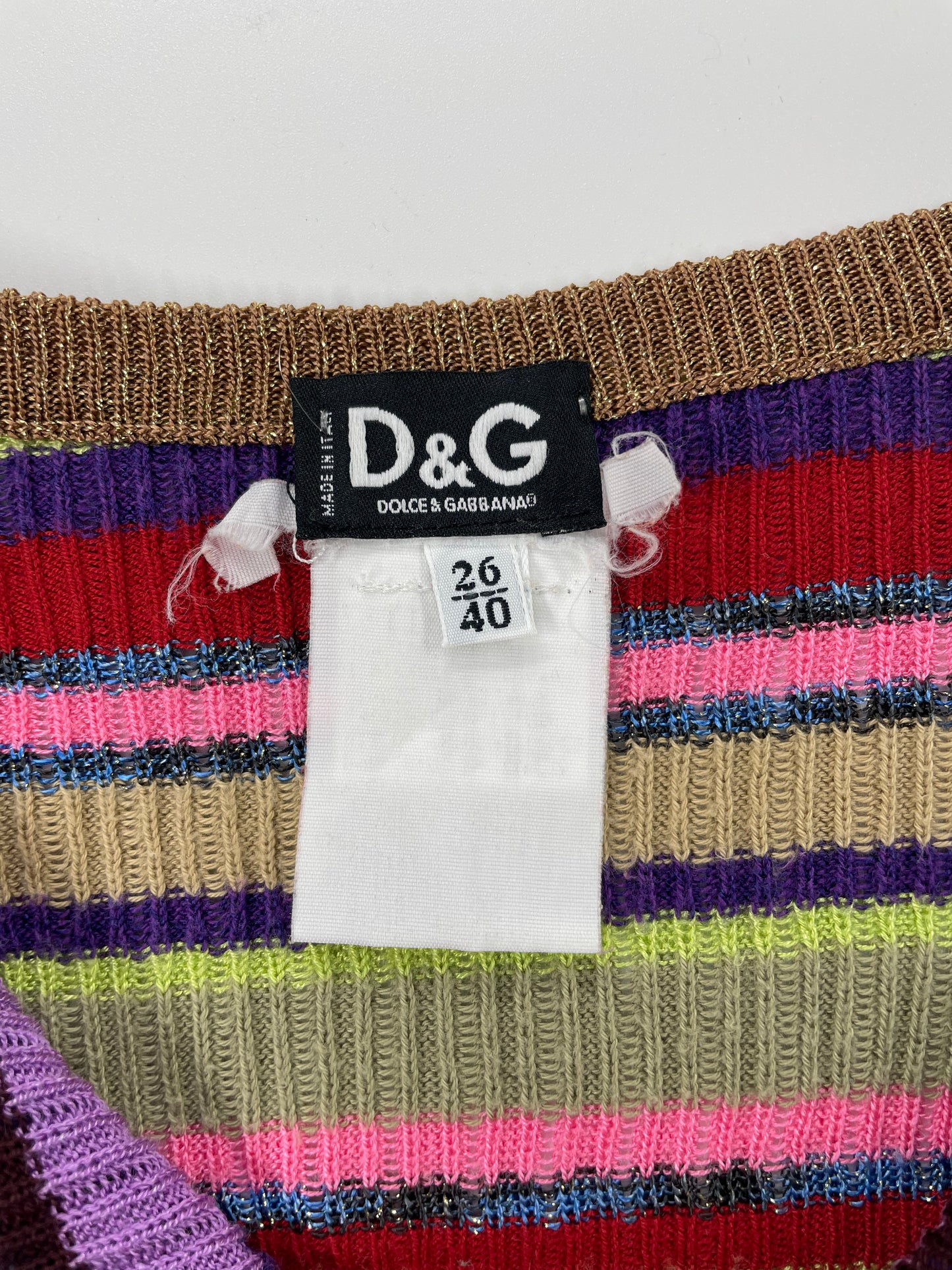 D&G stripe knit camisole