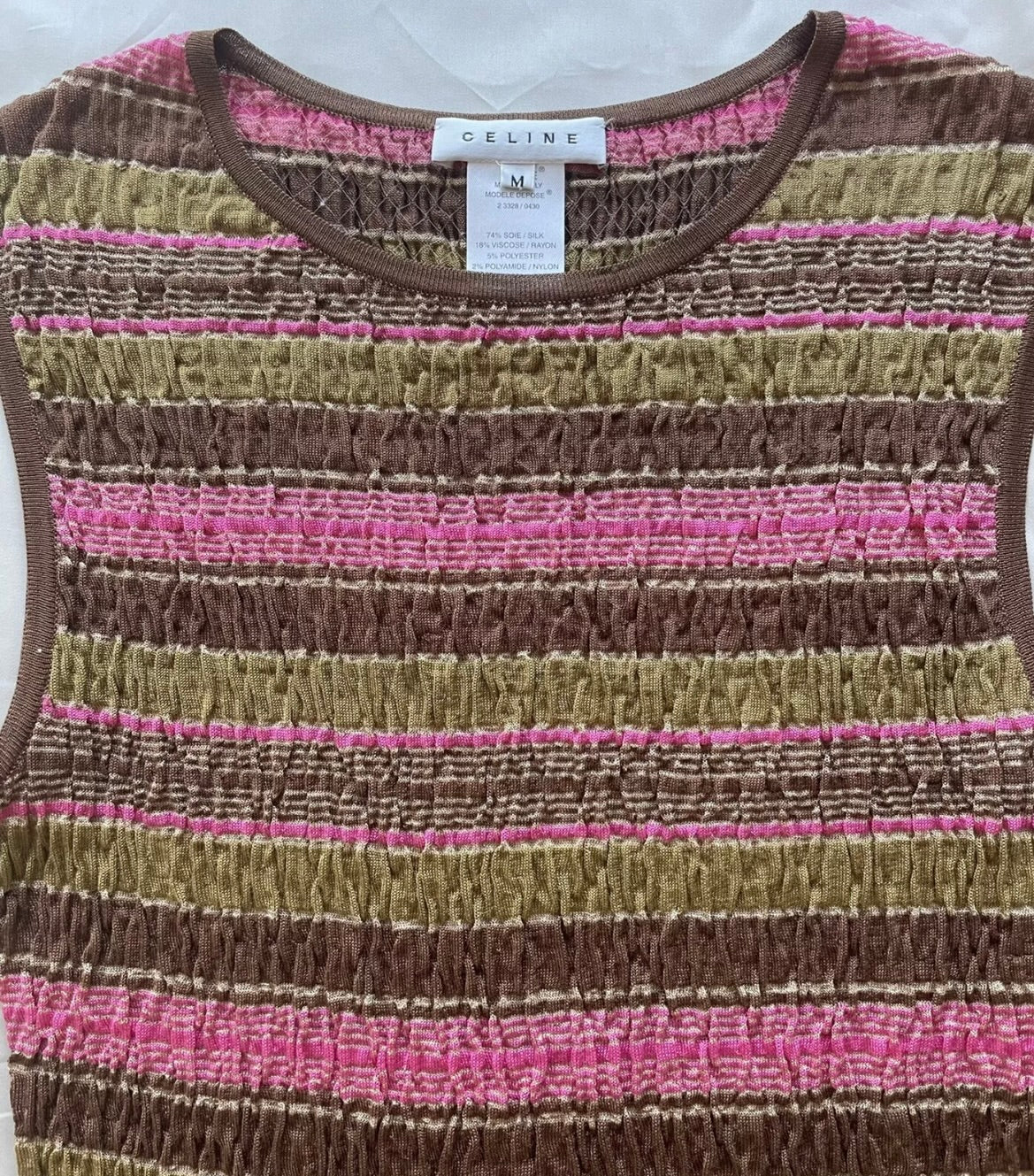 Celine stripe sleeveless top