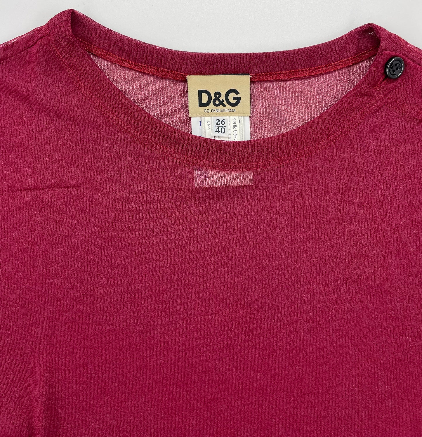 D&G Sheer T Shirt