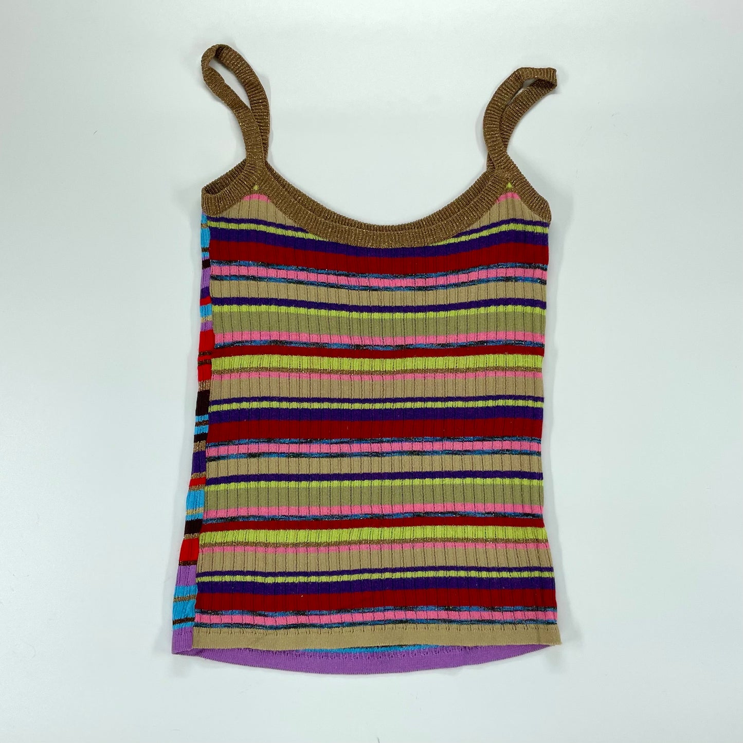 Stripe knit camisole