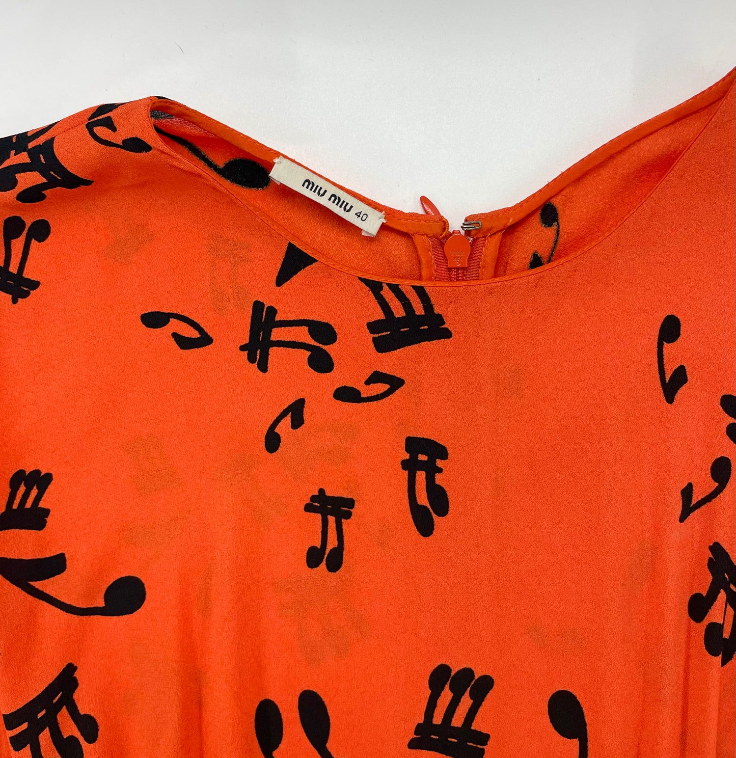 miu miu Musical Notes Dress