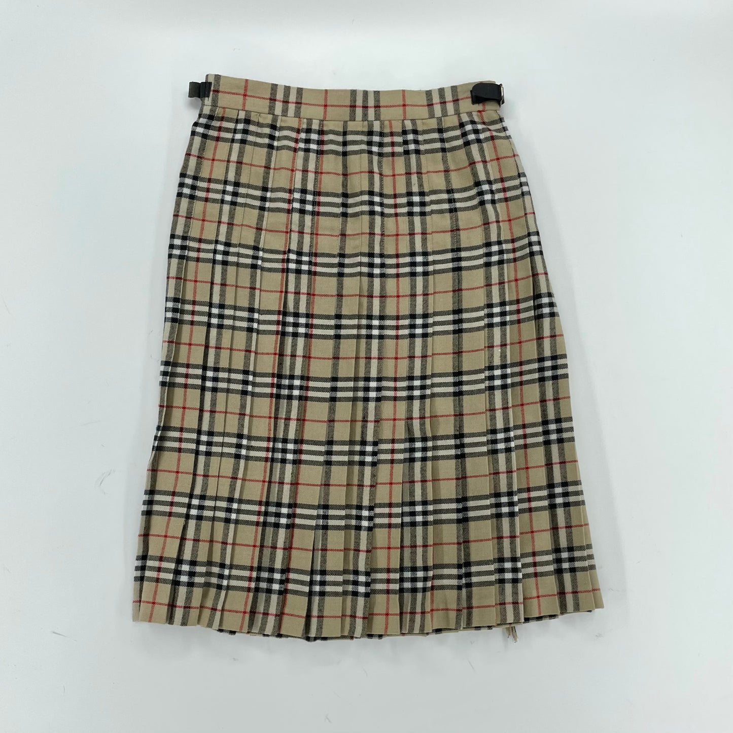 Burberry Nova Plaid Wrap Skirt