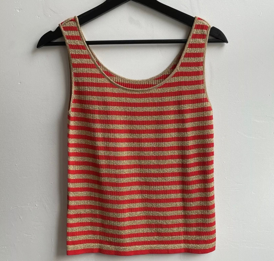 Christian Dior Stripe Tan Top