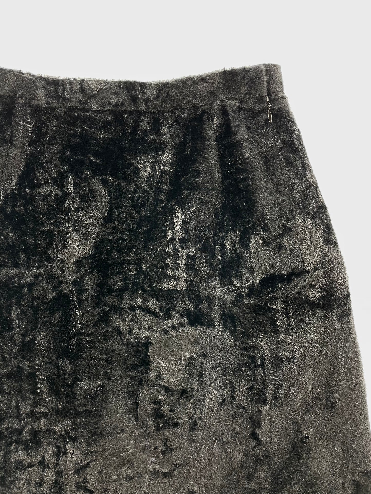 Courreges Faux Fur Mini Skirt