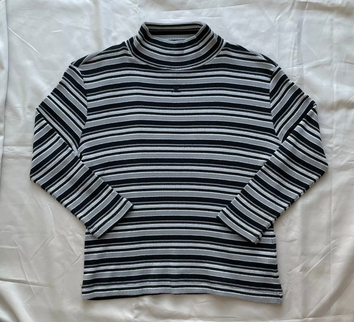 Courreges Stripe Long Sleeve Top