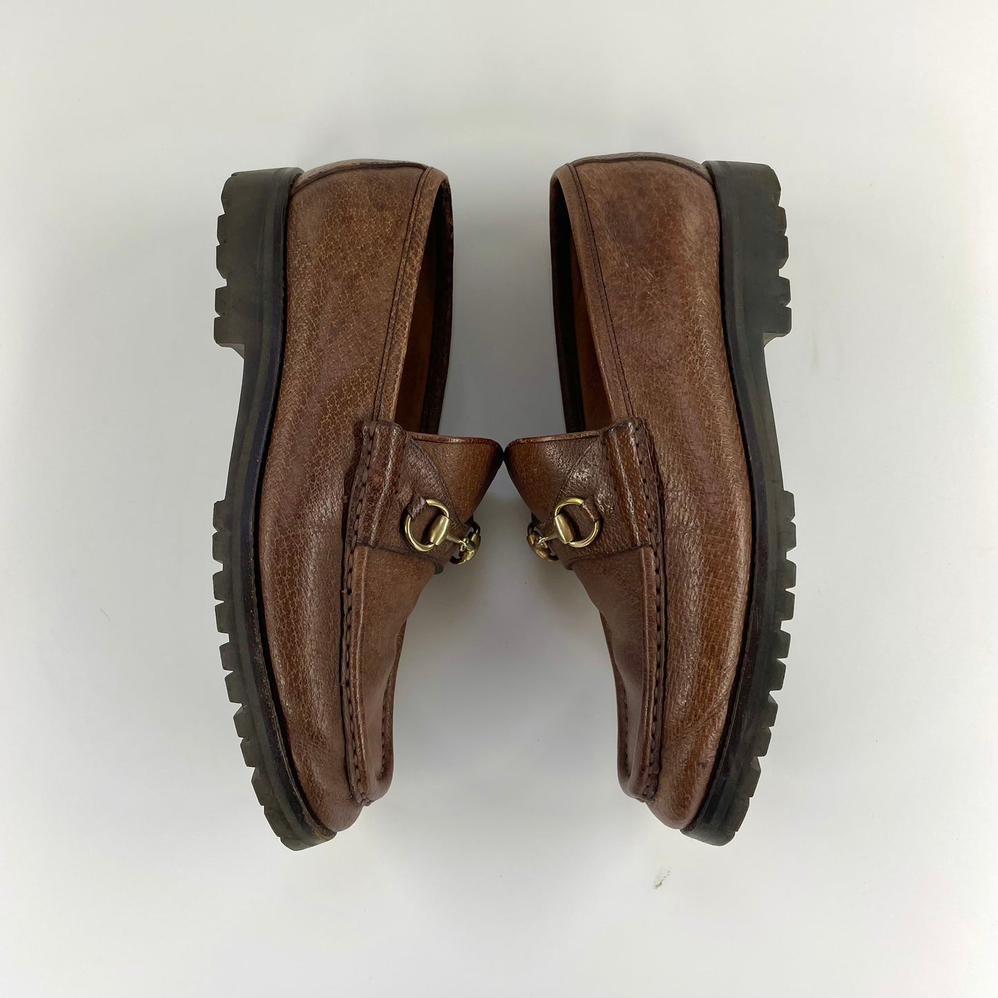 GUCCI Horse bit Loafers