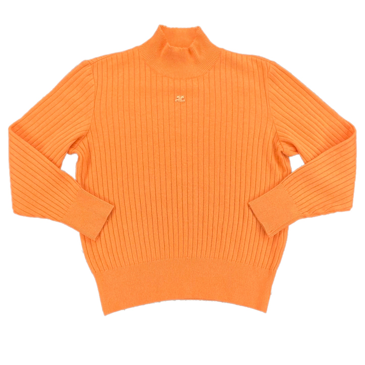 Courreges Logo Rib Sweater