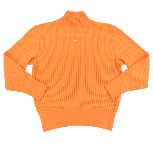 Courreges Logo Rib Sweater