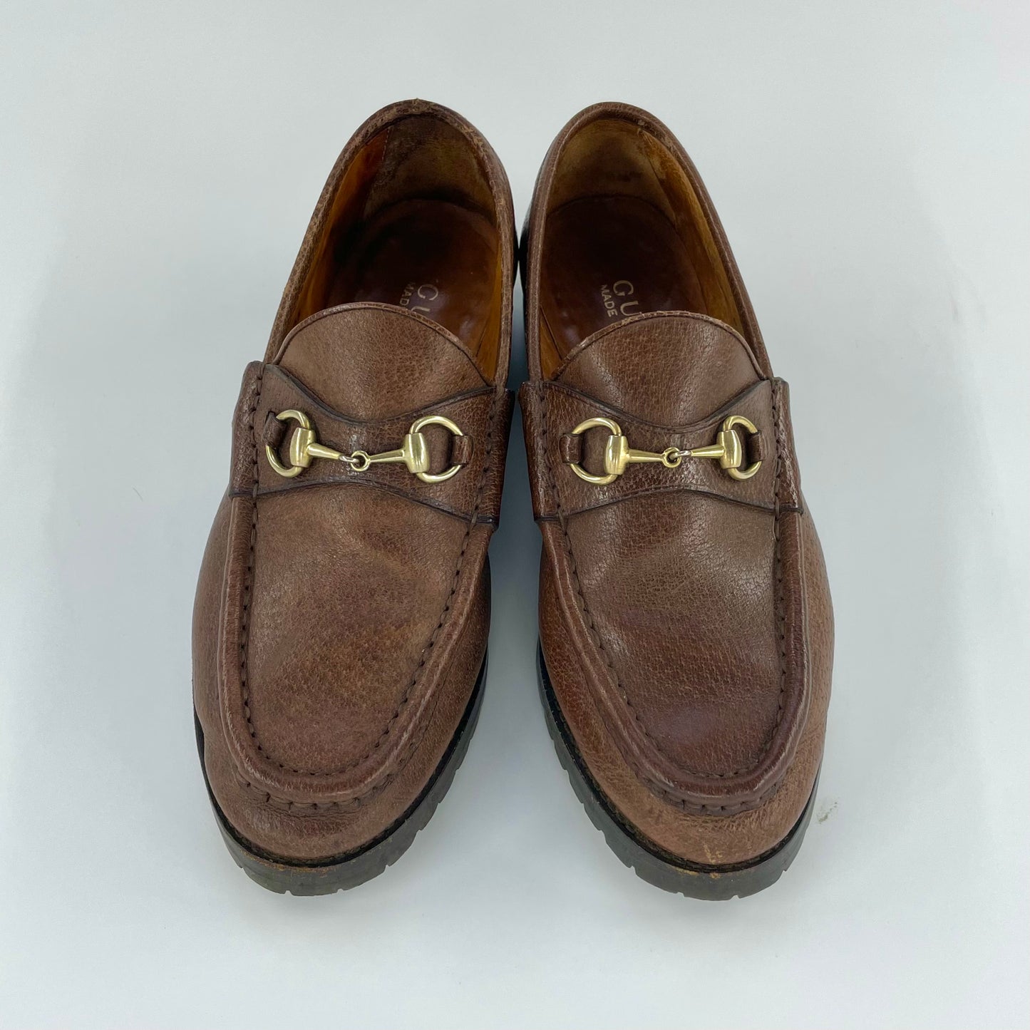 GUCCI Horse bit Loafers