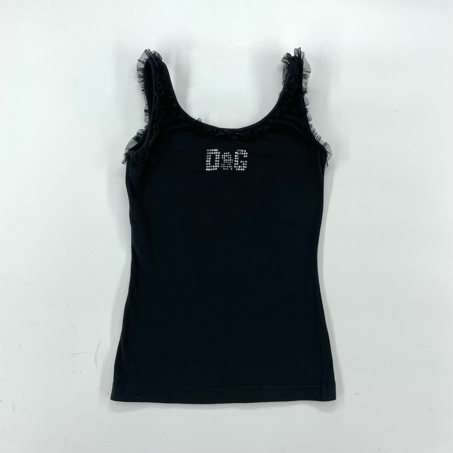 D&G Ruffle Tulle Trim Top