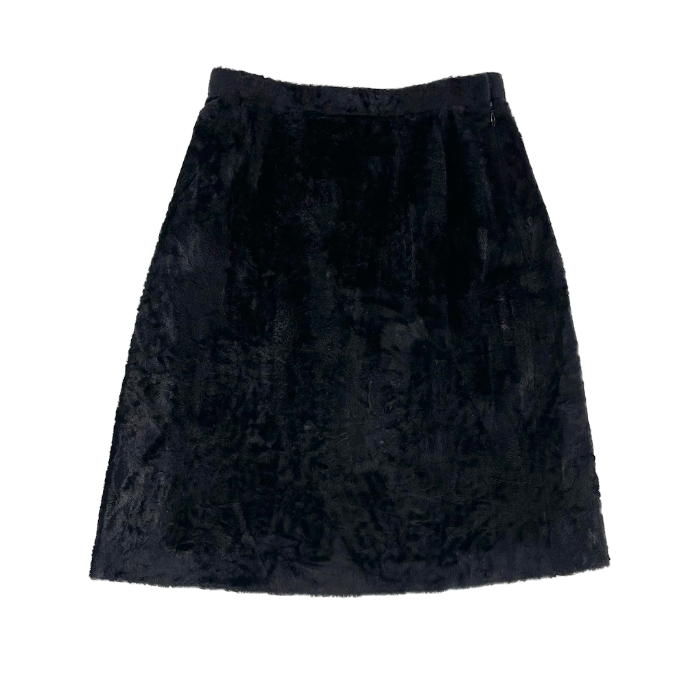 Courreges Faux Fur Mini Skirt