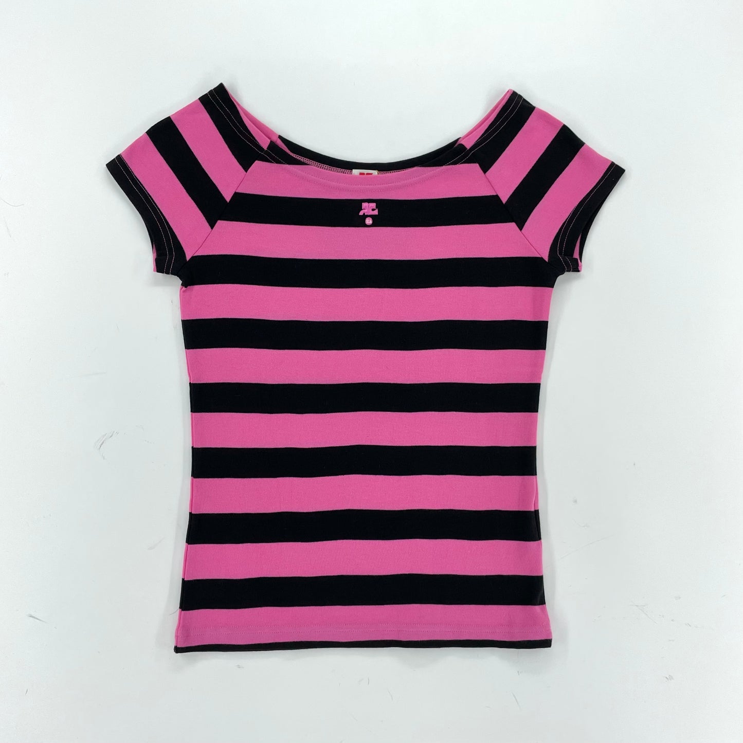 Courreges Logo Striped T-shirt